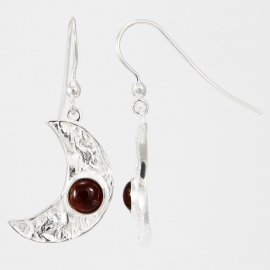 Turmaline Half Moon Earrings